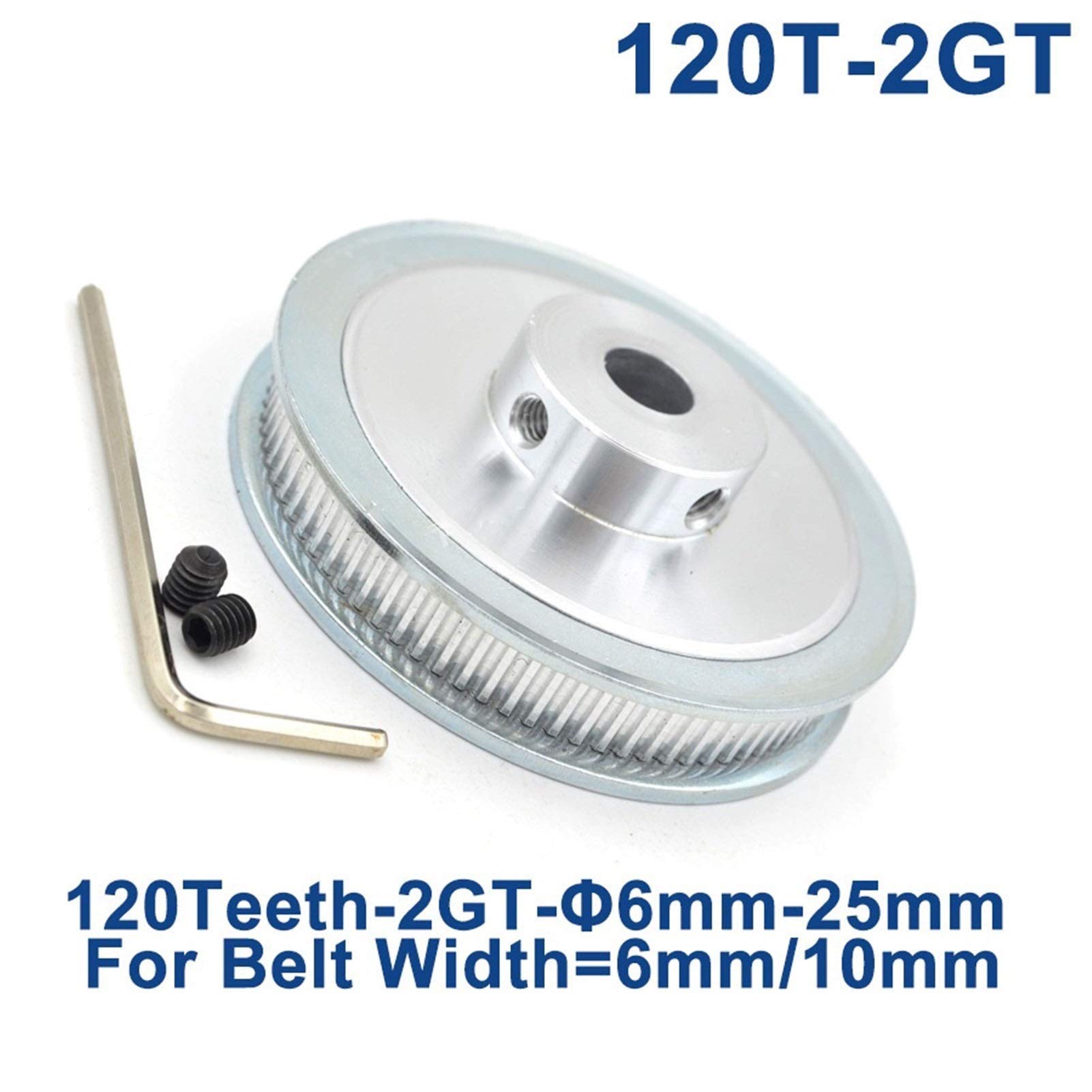 Shuxiang 120T 2GT 120T Timing Belt Pulley 6/6.35/8/10/12/14/15/17/19/20