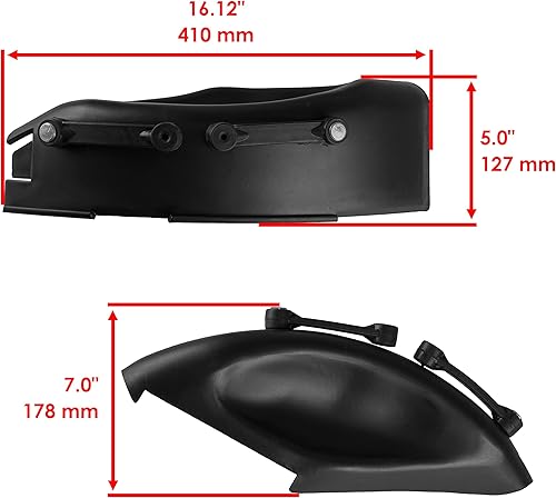 Miniatura 2 de Caltric Cubierta de mantillo de cubierta de 42 pulgadas compatible con John Deere LA100 LA105 LA110 LA115 LA120 LA125 LA135