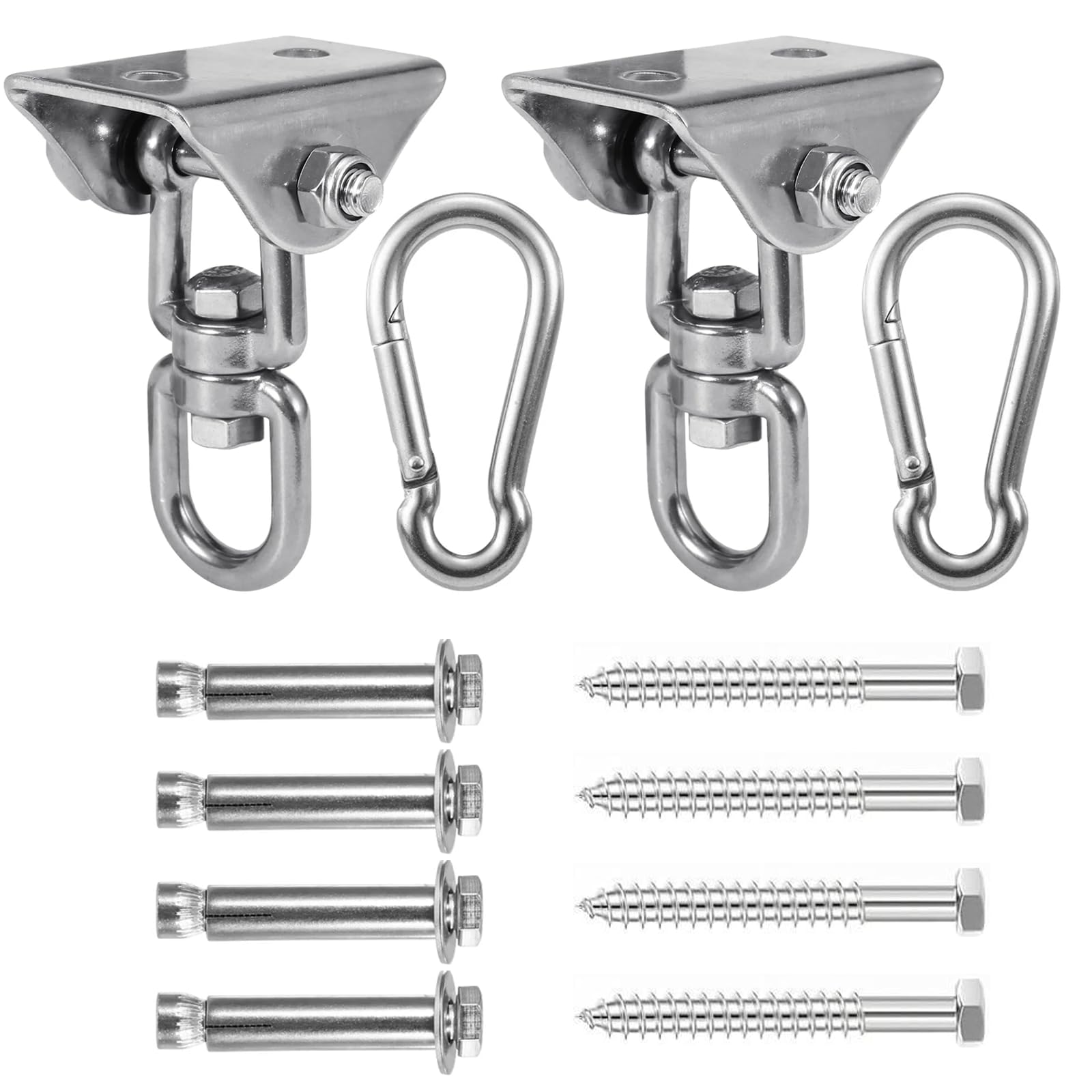 Swing Hooks 304 Stainless Steel 360 Degree 450kg Heavy Duty Pack of 2