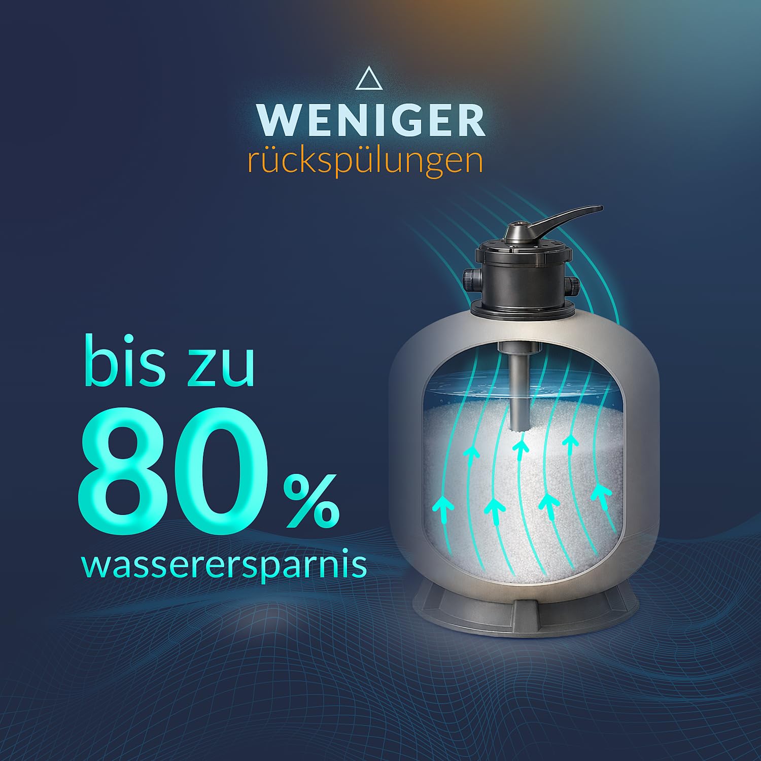 NATURE WORKS Glas-Filtersand für Schwimmbad mit 99,64% Filterleistung, reduziert Wasser- und Energieverbrauch, Gefertigt aus Reinem Technischen Glas für Maximale Hygiene - Beutel 10 kg