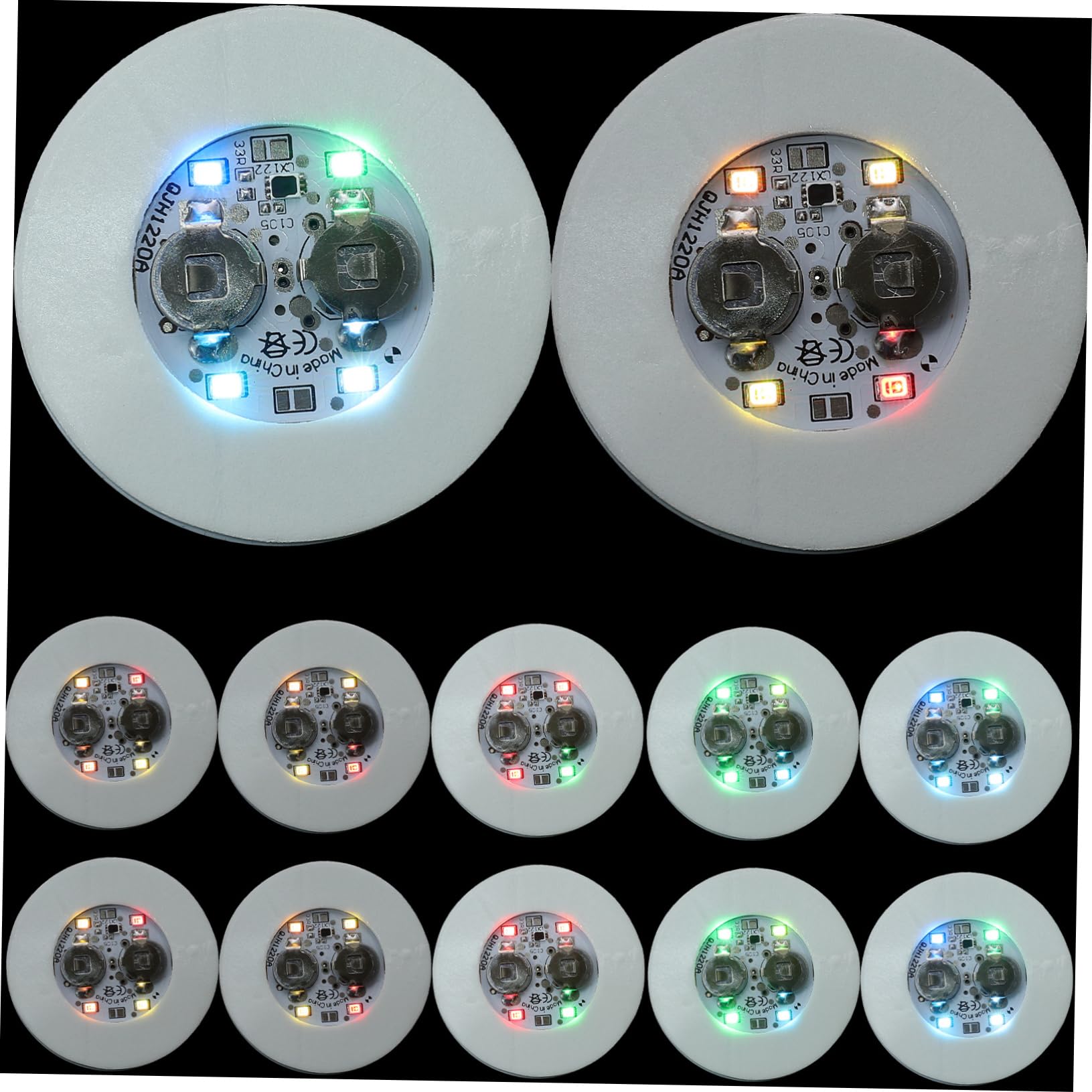 Caboteur de tasse LED coloré avec éclairage autonome pour décoration intérieure
