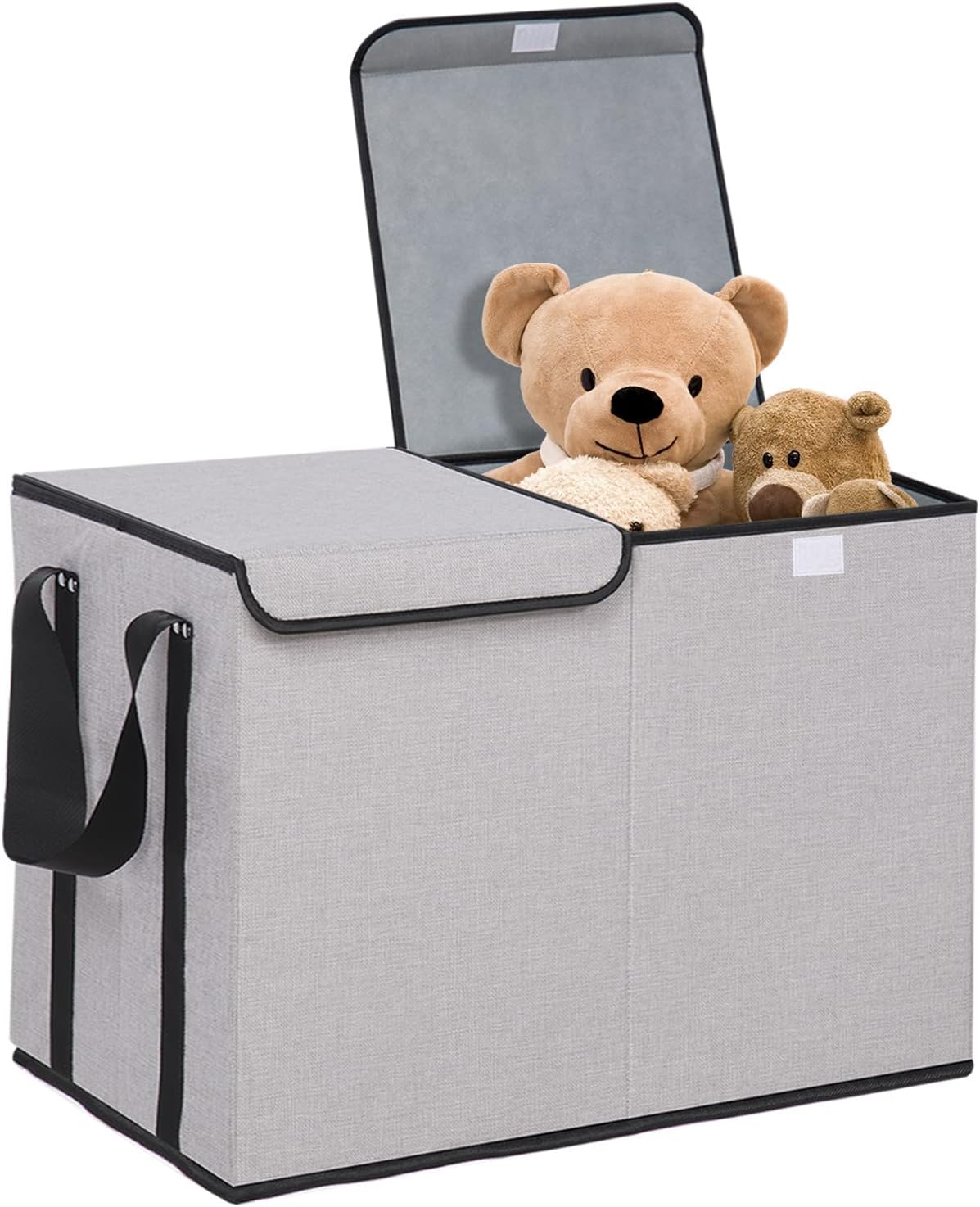 OUTBROS Large Storage Bin with Lids, 17.7 * 11.8 * 11.8