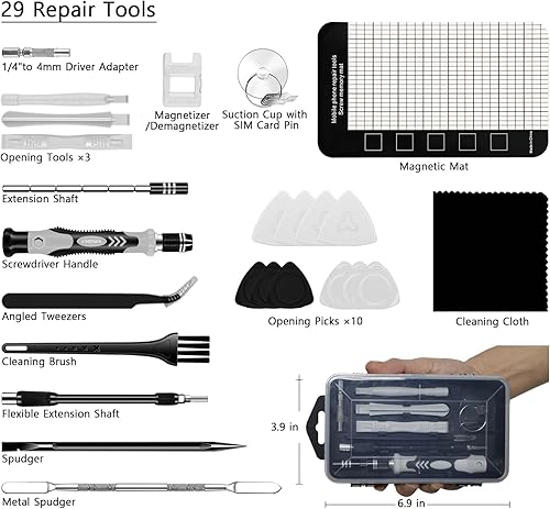 Miniatura 8 de Juego de destornilladores de precisión 150 en 1, kit de herramientas de reparación de computadora, kit de destornilladores para laptop, kit de
