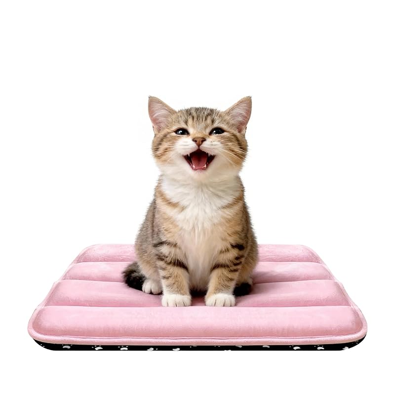 Cama para Cães e Gatos para Caixa, Antiderrapante e Lavável pobopobo Rosa XS (45,72 × 30,48 × 3,81 cm)