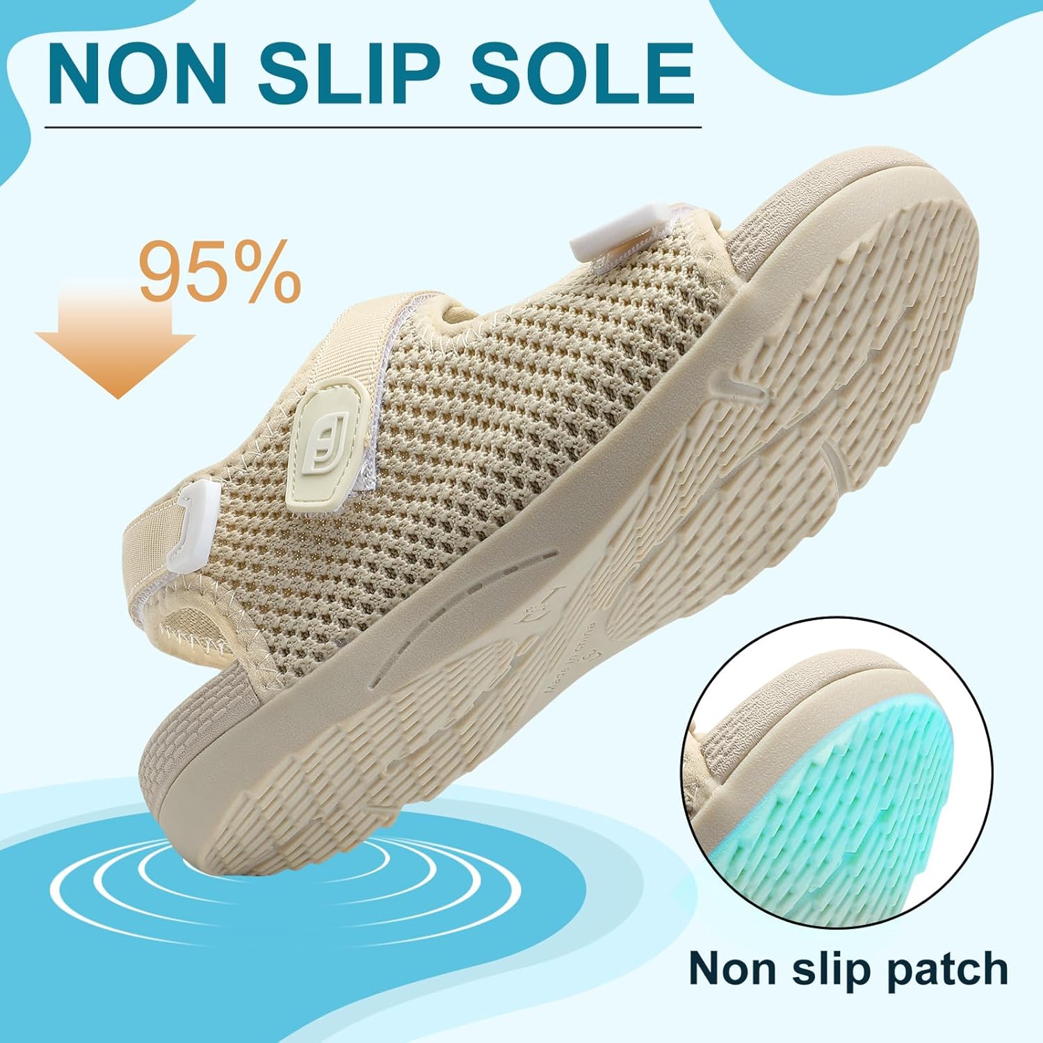 JOINFREE Womens Orthopedic Walking Hiking Sandals Adjustable Open Toe Sports Water Sandals with Plantar Fasciitis Arch Support Thick Athletic Cushion Outdoor Beach Sandals - Image 5