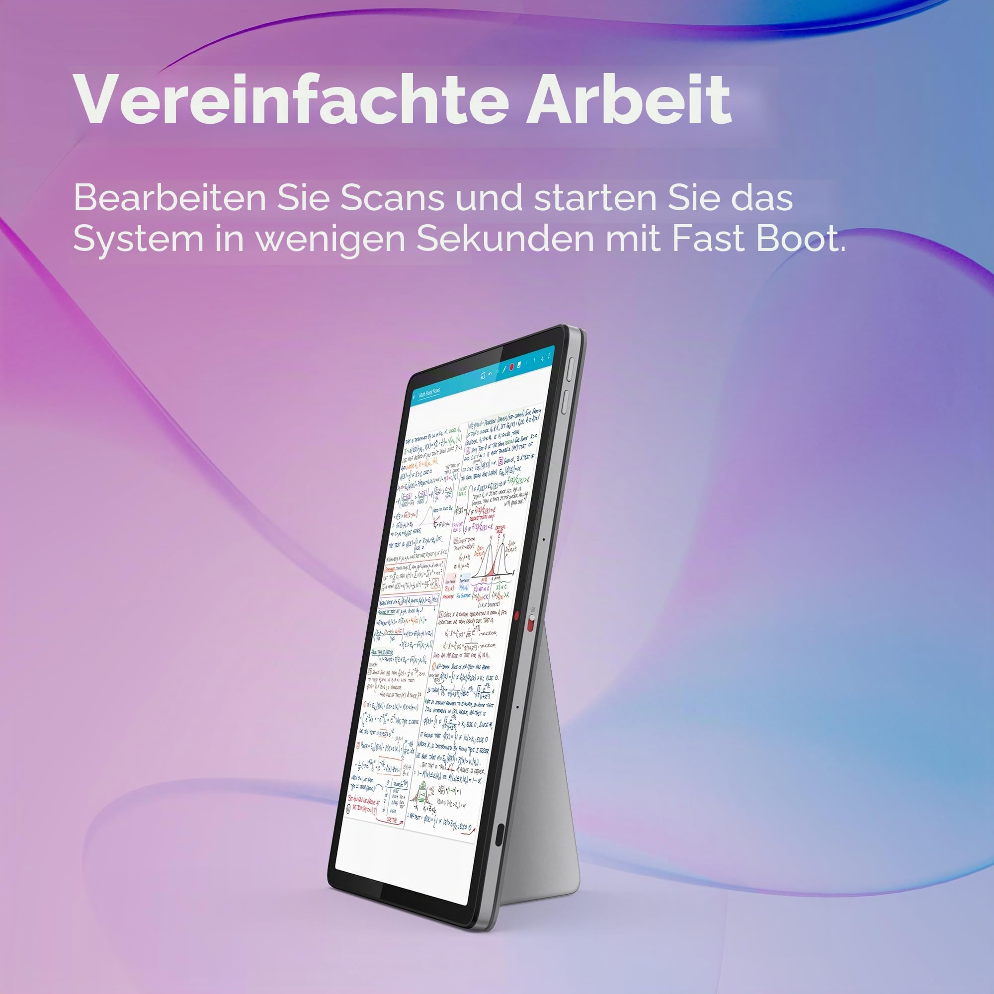Lenovo Duet Chromebook 27,9 cm (11 Zoll) FHD+ (1920 x 1200), MediaTek Kompanio 838, 8 GB RAM, 128 GB Speicher, Touchscreen, Chrome OS, Folio-Ständer und Tastatur im Lieferumfang enthalten, Luna Grey