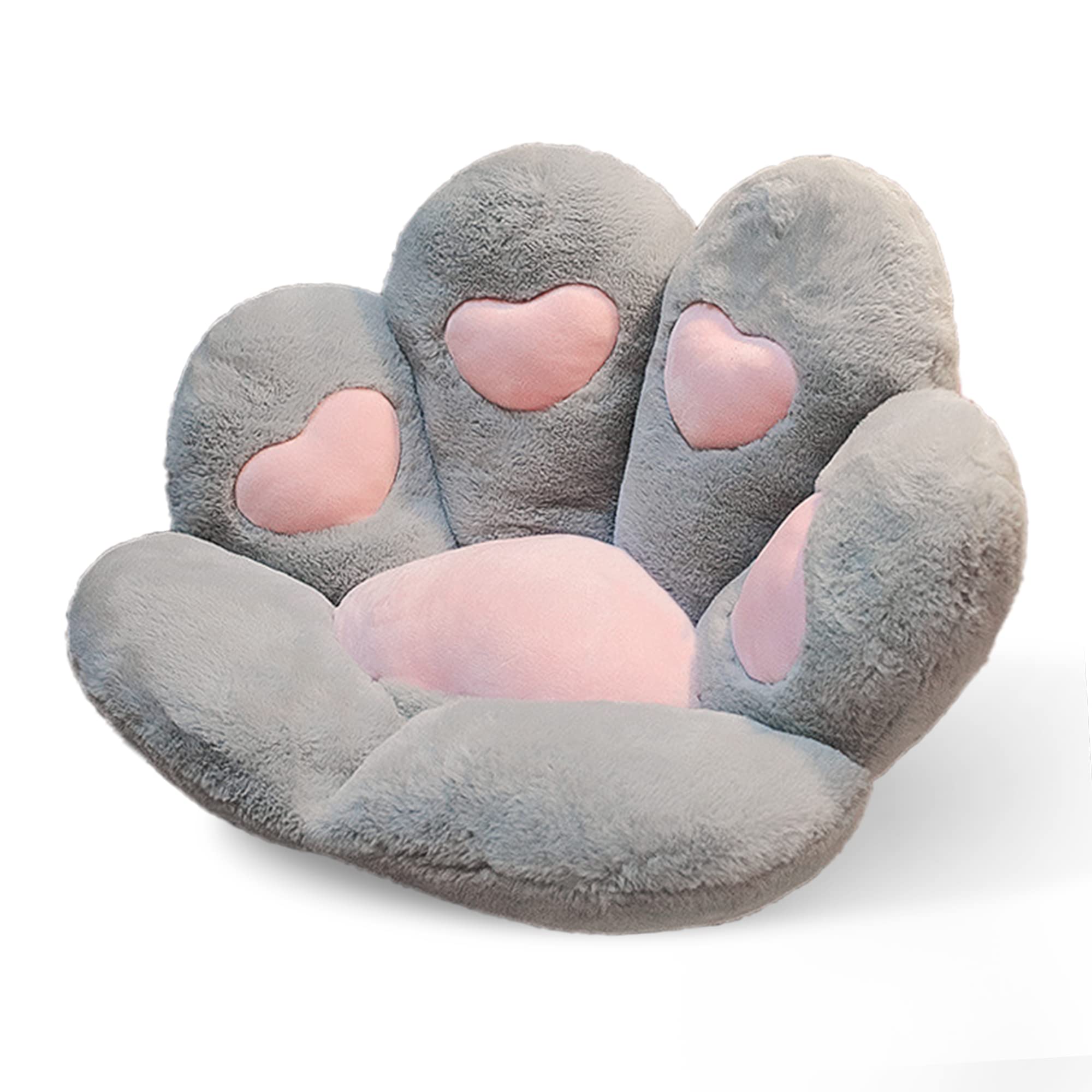 Firecos Kattenpootstoelkussen, schattig pootvormig pluche kussen, warm zacht stoelkussen voor eetkamer, slaapkamer, kantoor, 70 x 60 cm (zwart Firecos Kattenpootstoelkussen, schattig pootvormig pluche kussen, warm zacht stoelkussen voor eetkamer, slaapkamer, kantoor, 70 x 60 cm (zwart