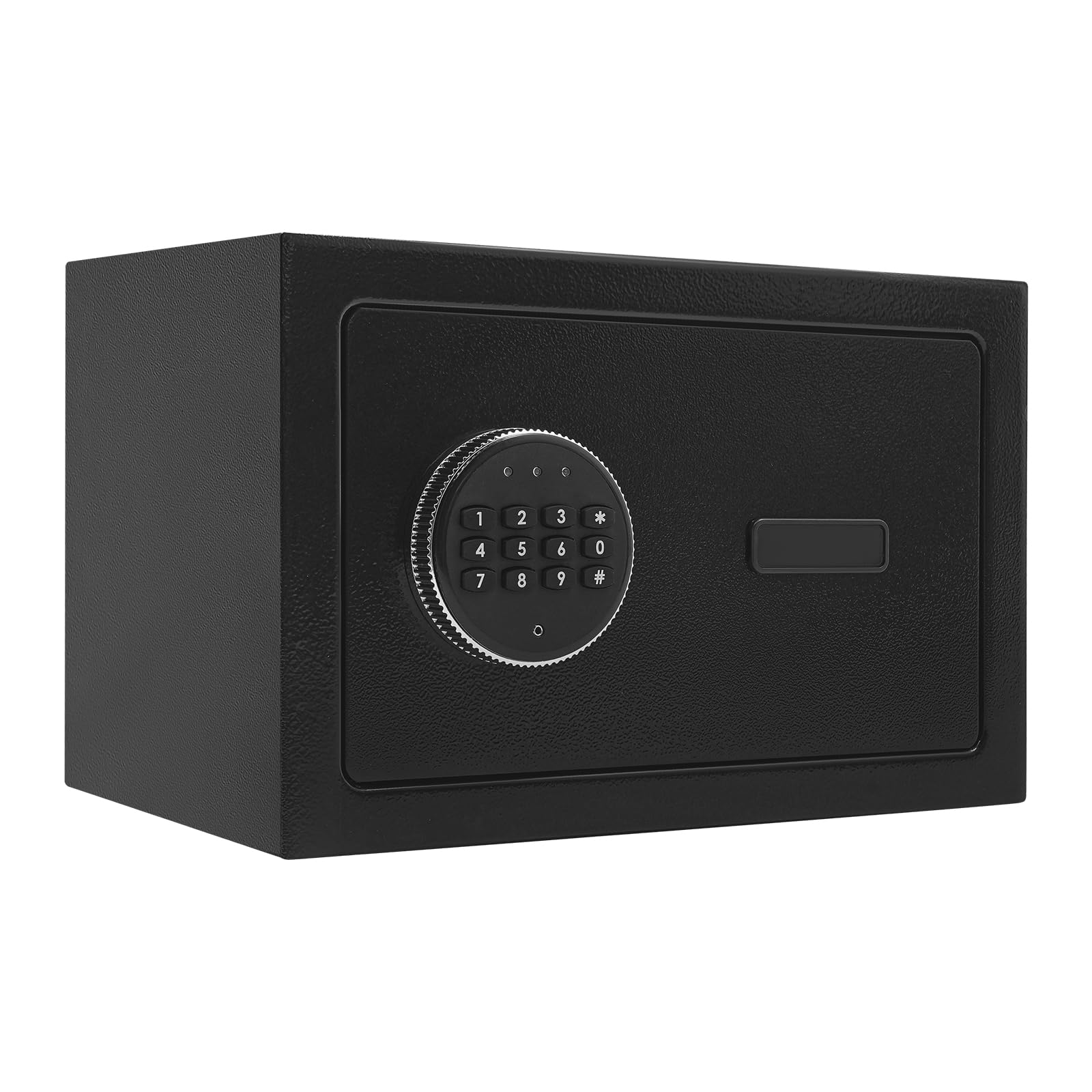 Mini cassaforte elettronica, piccola cassaforte con chiave e serratura a combinazione, cassaforte digitale per casa, ufficio (nero)