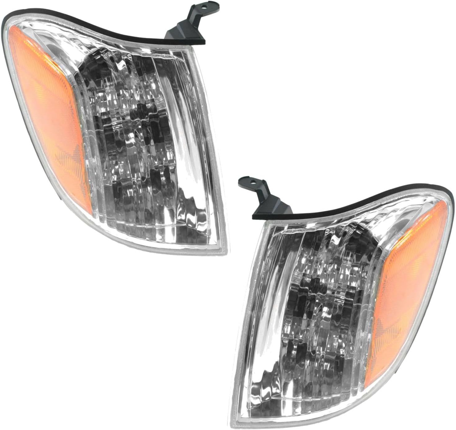 TRQ Corner Light Set Driver & Passenger Side Compatible with 2005-2007 Toyota Sequoia Tundra TO2530147 TO2531147