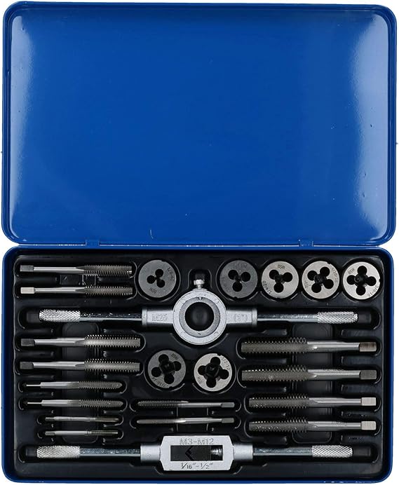 Whitworth Tap and Die Set BSW British Standard 23pc Rethreading Thread
