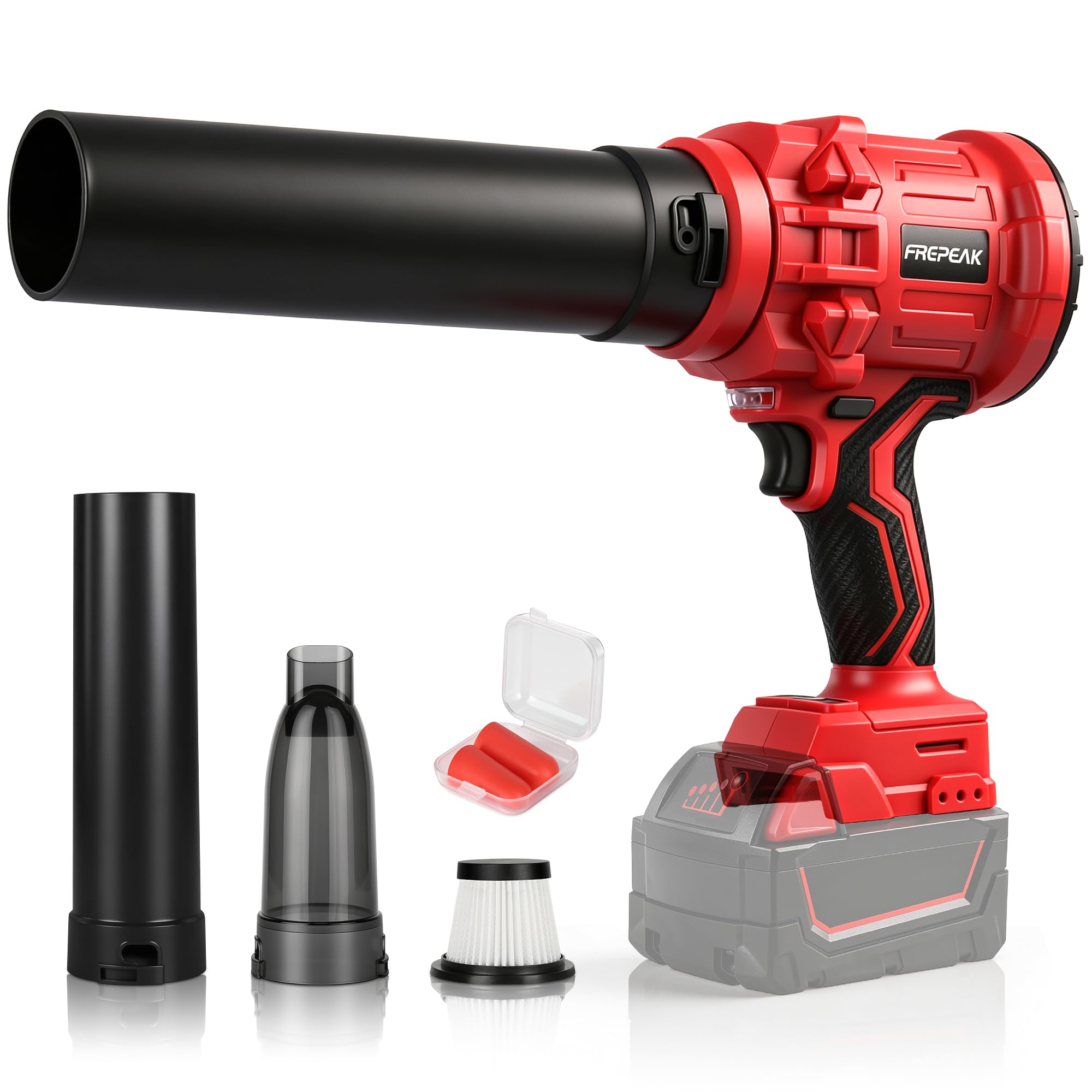 Cordless Leaf Blower Compatible with Milwaukee M18 18V Battery, 2-in-1 Handheld Blower Br…