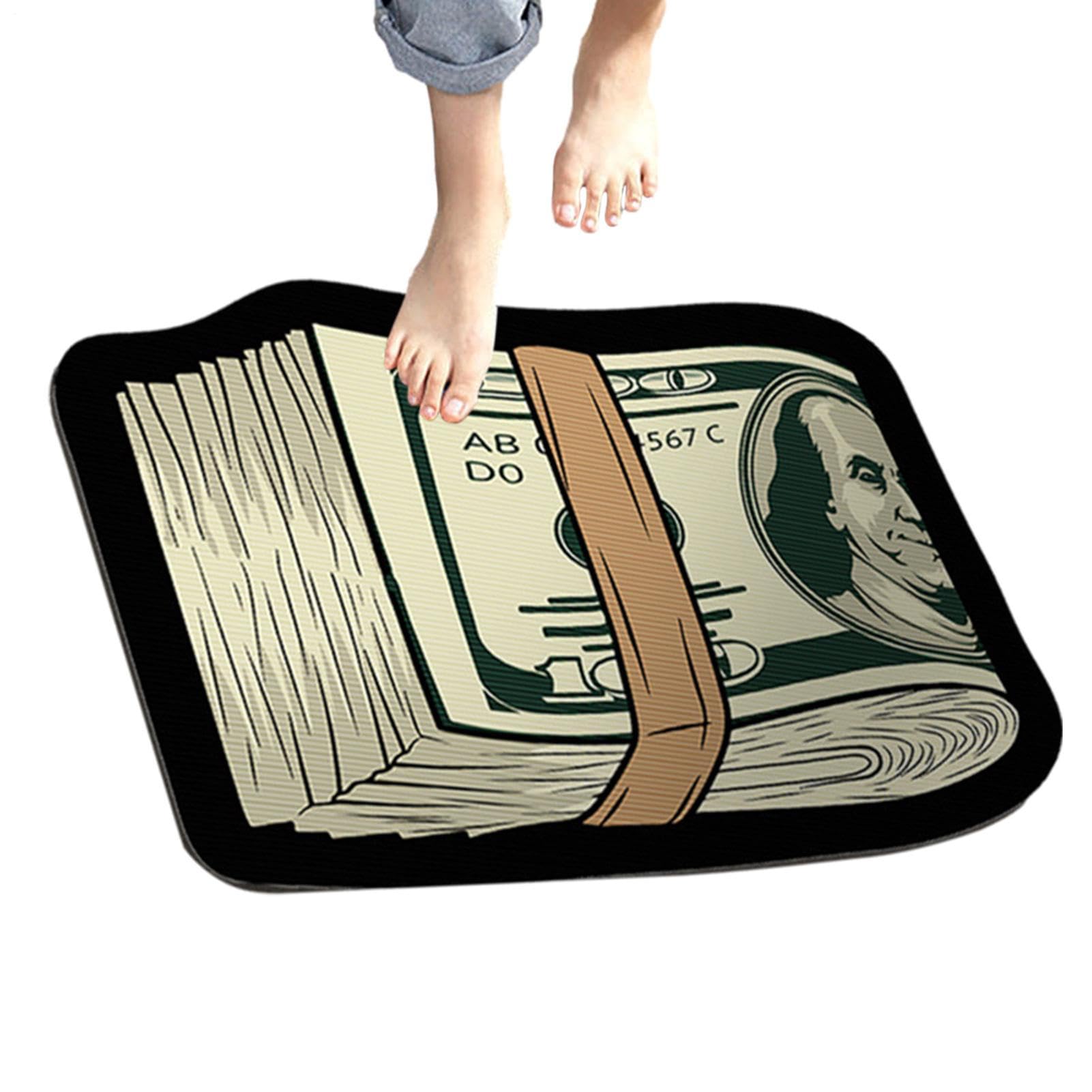 Alfombra de dormitorio estética de terciopelo suave y base antideslizante para salón de 50x80cm