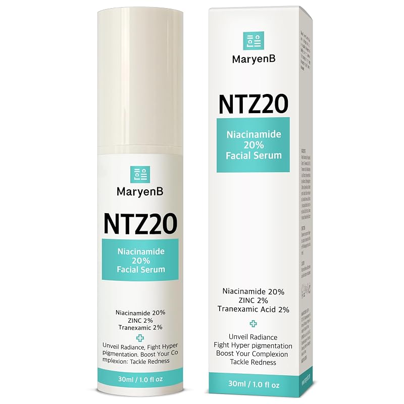 Sérum facial MaryenB com Niacinamida 20%, Ácido Tranexâmico 2% e Zinc PCA, 30 mL