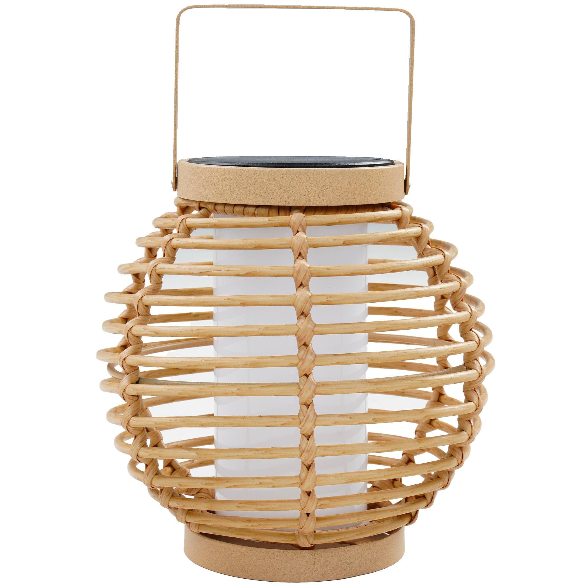 Lumisky Beehive White LED Solar Lantern with Solar Panel H26cm