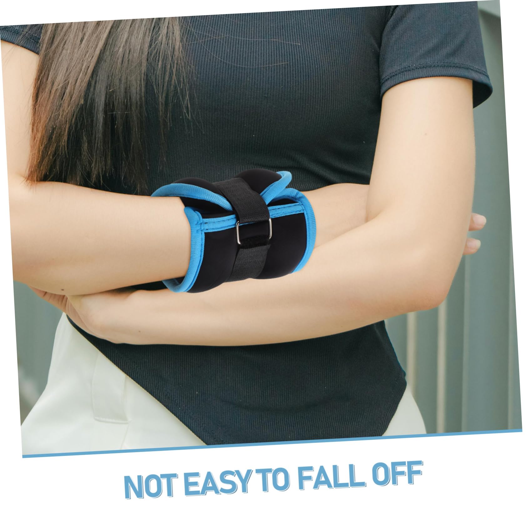 Pesetti Polsi Pesi per Caviglie Regolabili da 0,5kg in Neoprene e Ferro, 2 Pezzi, per Jogging e Allenamento a Casa