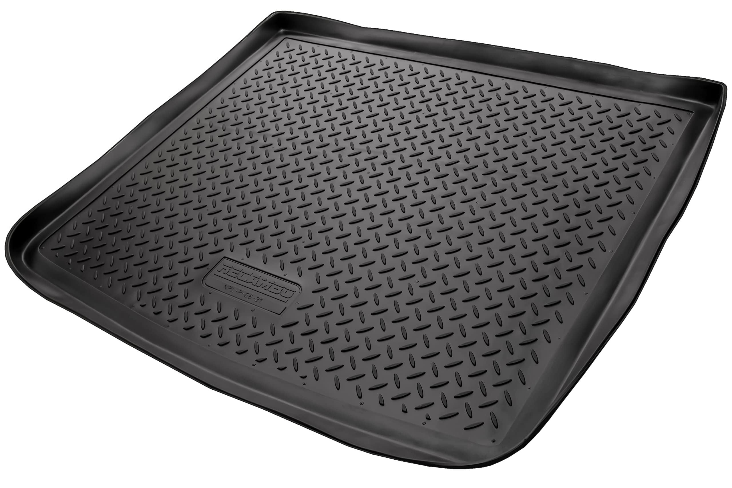 Recambo Alfombrilla de goma para maletero de calidad prémium apta para Porsche Cayenne 1 | Tipo 9PA | año 2002 2010 | Ajuste con borde