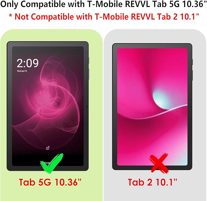 Pack 2 Vidrio Templado Para T-Mobile REVVL Tab 5G 10.36" 9H Antirayaduras miniatura 2