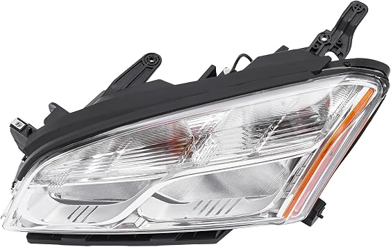 For 2013 2014 2015 2016 Chevy Trax Halogen Headlight Headlamp Head Light Lamp Assembly W/LED Black Housing Clear Lens Left Driver Side 12V (LH)