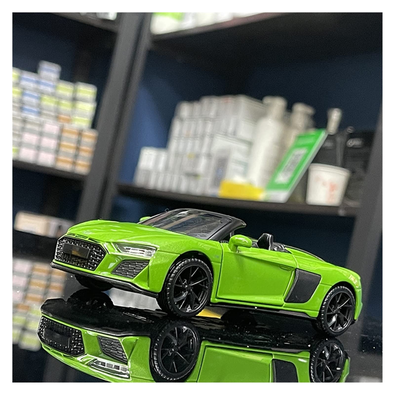 Amazon | 1:18 Audi R8 Spyder コンバーチブル スーパーカー 合金車