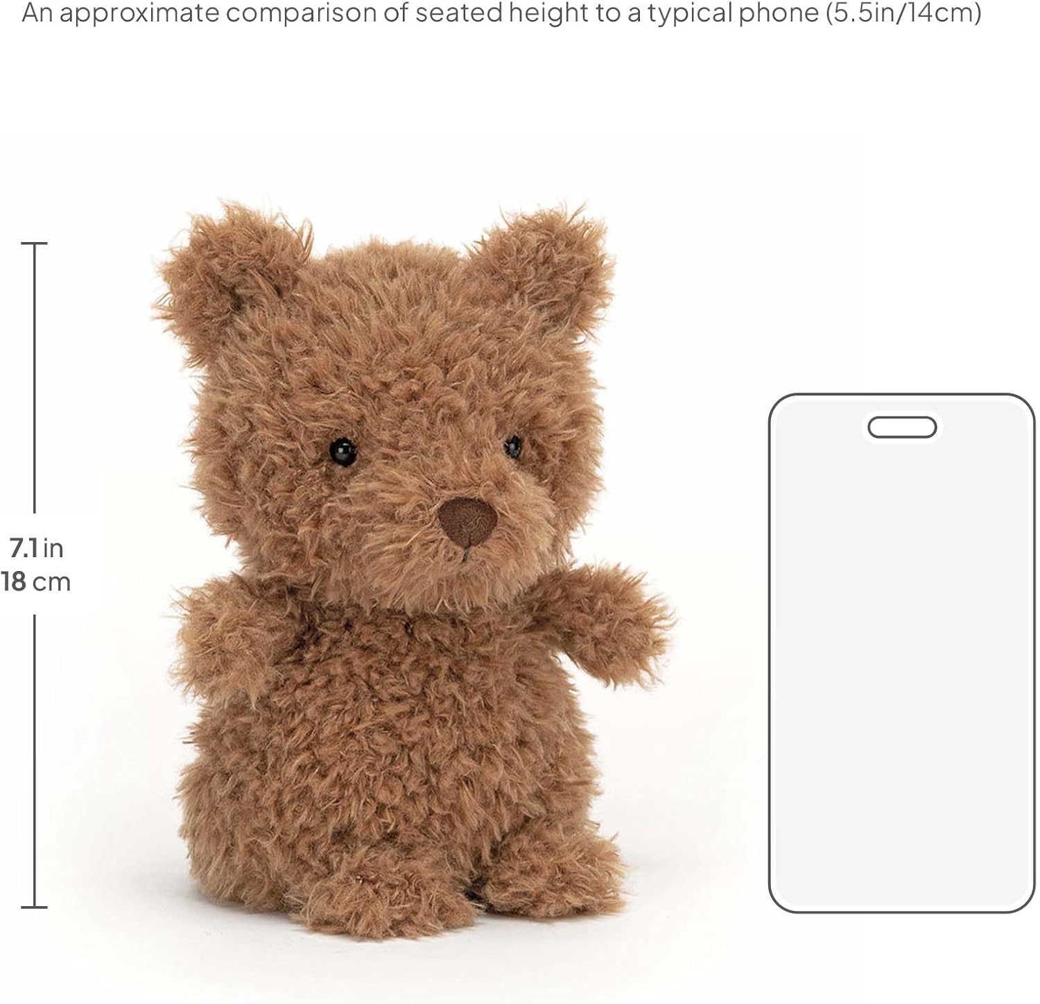 Jellycat Little Bear Stuffed Animal, 7 inches - Teddy Bear Plush Toy - Classic Children's Gift