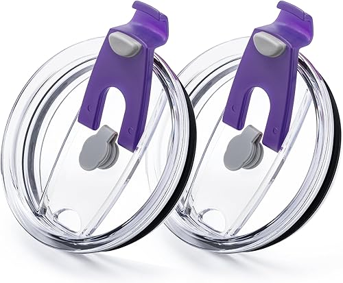 Soledea Tapas de repuesto para vaso, a prueba de derrames, tapa resistente a salpicaduras para Yeti Rambler, BJPKPK y otros vasos de 30 onzas