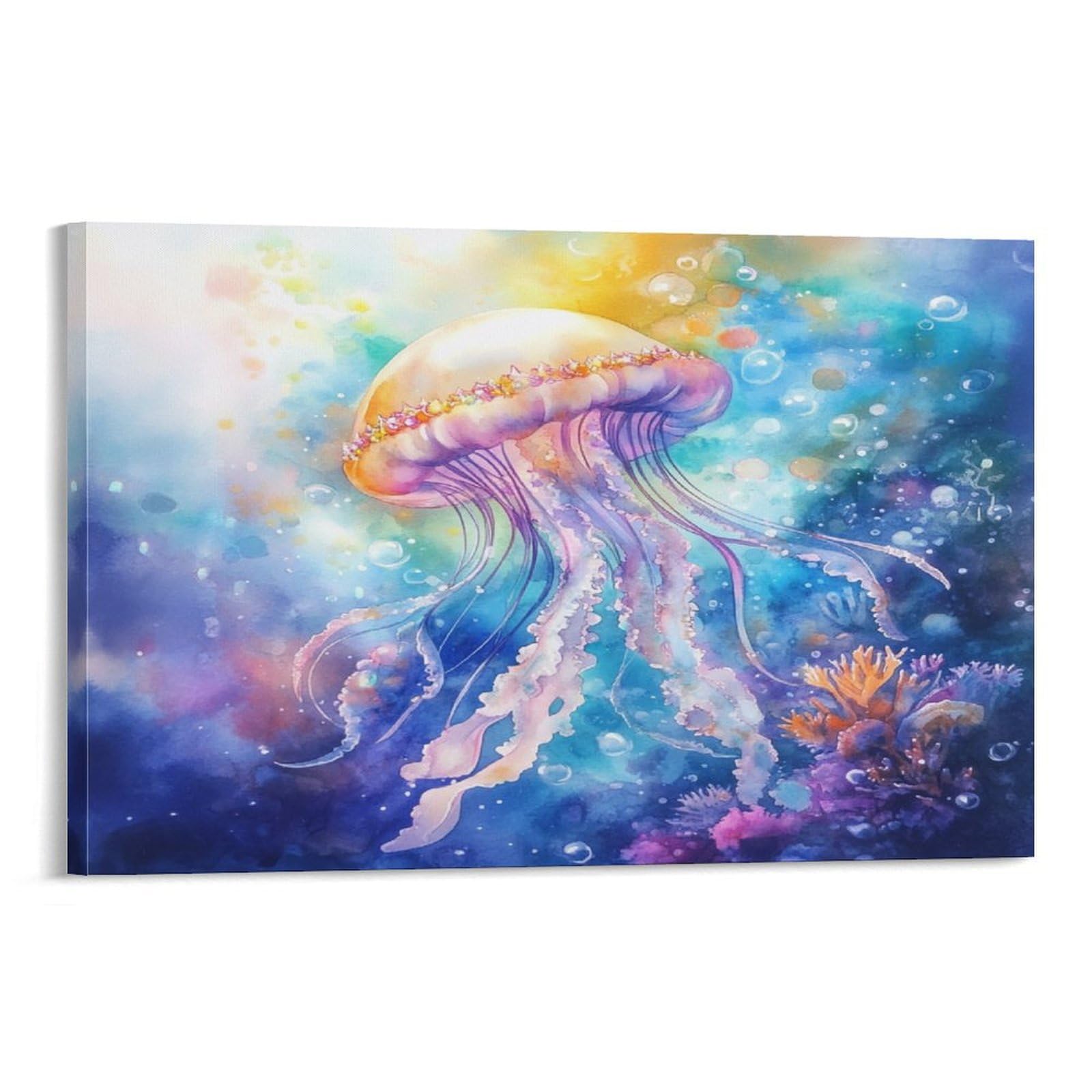 Impression sur toile de méduses premium avec châssis robuste 40x60cm - 6