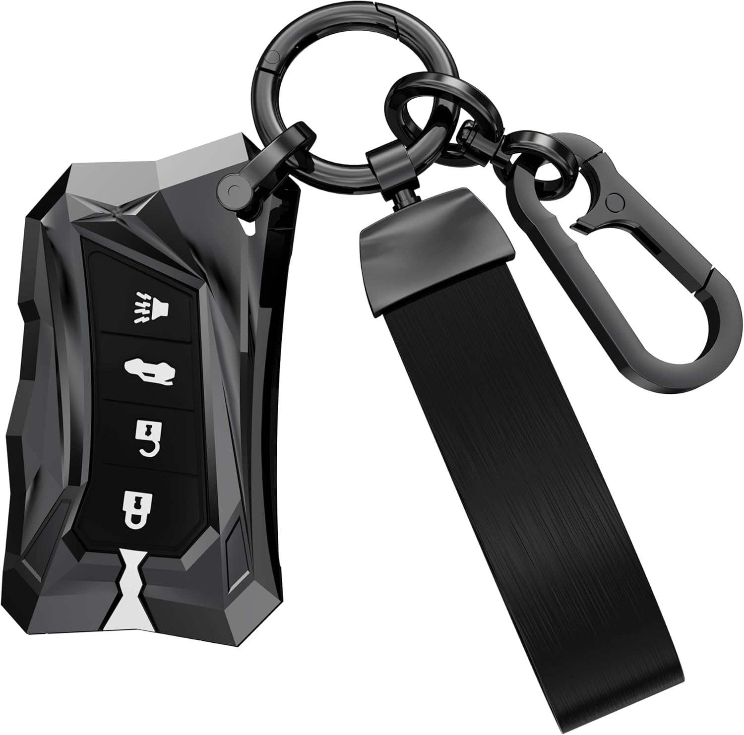 for Lexus Key Fob Cover Compatible with Es350 Rx350 4 Button with Keychain