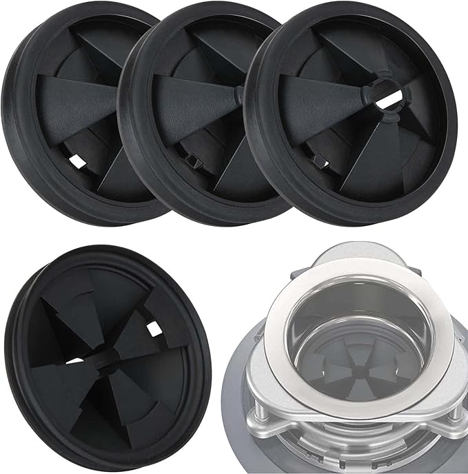 4 Packs Garbage Disposal Splash Guards 3 3/8 Inch Sink Baffle Garbage