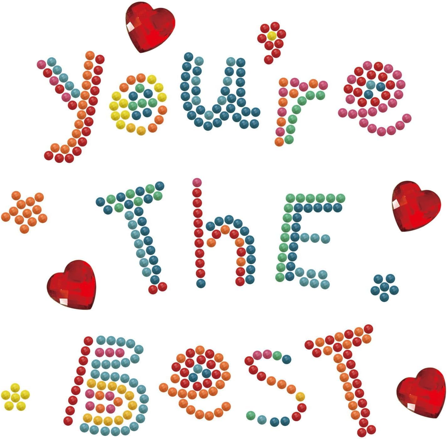 DIAMOND DOTZ You're The Best Dotz Box Inspirational Diamond Painting Kits for Adults - Diamond Art Kits a Relaxing Creative Craft Kit with Dotz Gems 5.9"x5.9"