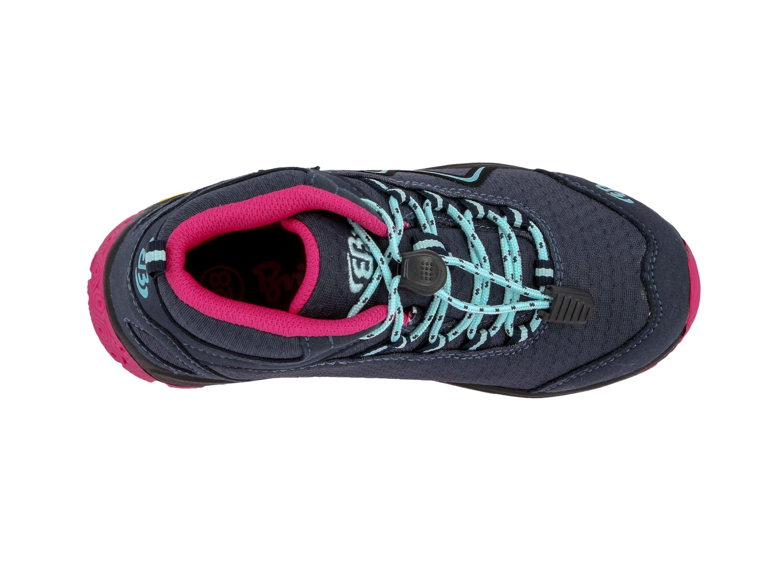 Brütting Guide High Kinder Trekking- & Wanderstiefel, Marine Pink Türkis, 30 EU