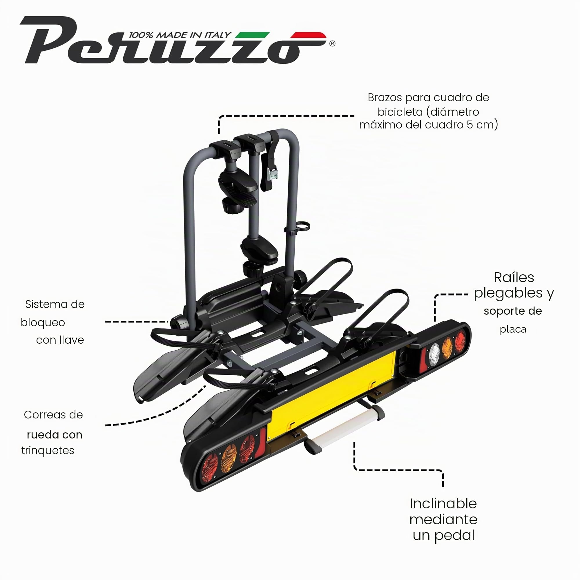 PORTABICI A LA BOLA PERUZZO PURE INSTINCT 2 BICIS