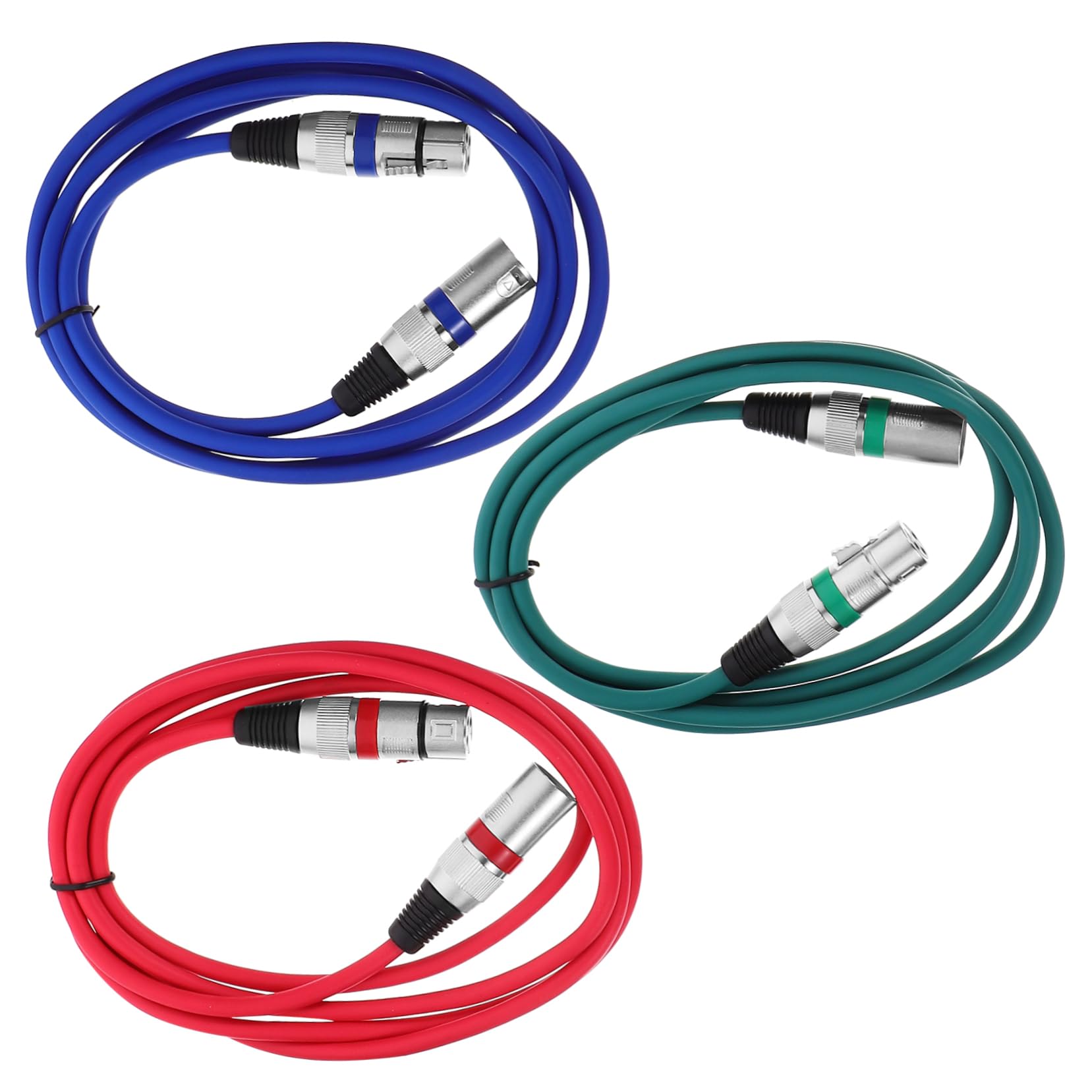 Sosoport 4 Sätze Xlr Kabel Xlr Männchen Zu Weibchen Mikrofonkabel Und Flexibles Und Langlebiges Audiokabel Für Professionelle Anwendungen 3 Stück * 4
