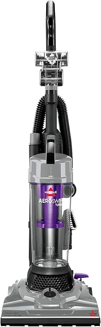 BISSELL AeroSwift Nettoyeur à vide turbo compact, séparation de la dit cyclonique, filtre à vie intégré, TurboBrush Outil, baguette d'extension, réservoir à vide bas, conception légère, 1808B