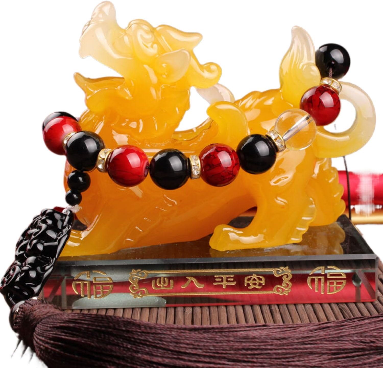 汽车摆件 Car Decoration 貔貅车内饰品 Automotive Interior Decoration Accessories for Car Rearview Mirror and Dashboard,车载车上仪表台创意车饰装饰麒麟-JZHMZGCJZZSYXGS-66229