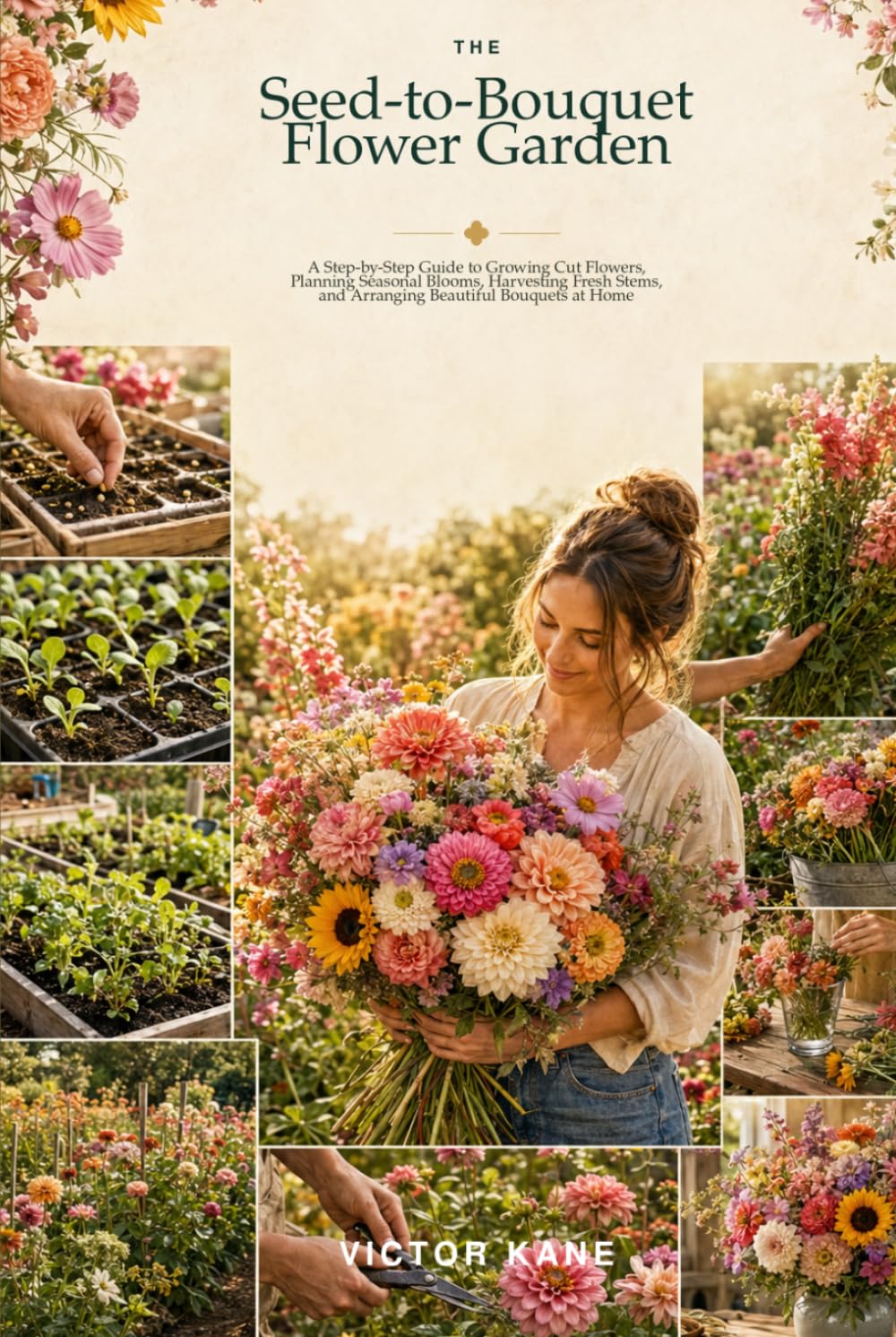 The Seed-to-Bouquet Flower Garden: A Step-by-Step Guide to Growing Cut Flowers, Planning Seasonal Blooms, Harvesting Fresh Stems, and Arranging Beautiful Bouquets at Home