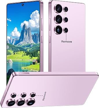 I25 Ultra 5G Unlocked Smartphone,16GB+512GB 7000mAh Fully Cell Phone for Android 14, 6.99" HD Screen Unlocked Cell Phone, 68MP+108MP Dual Camera/Dual SIM/Fingerprint Pink