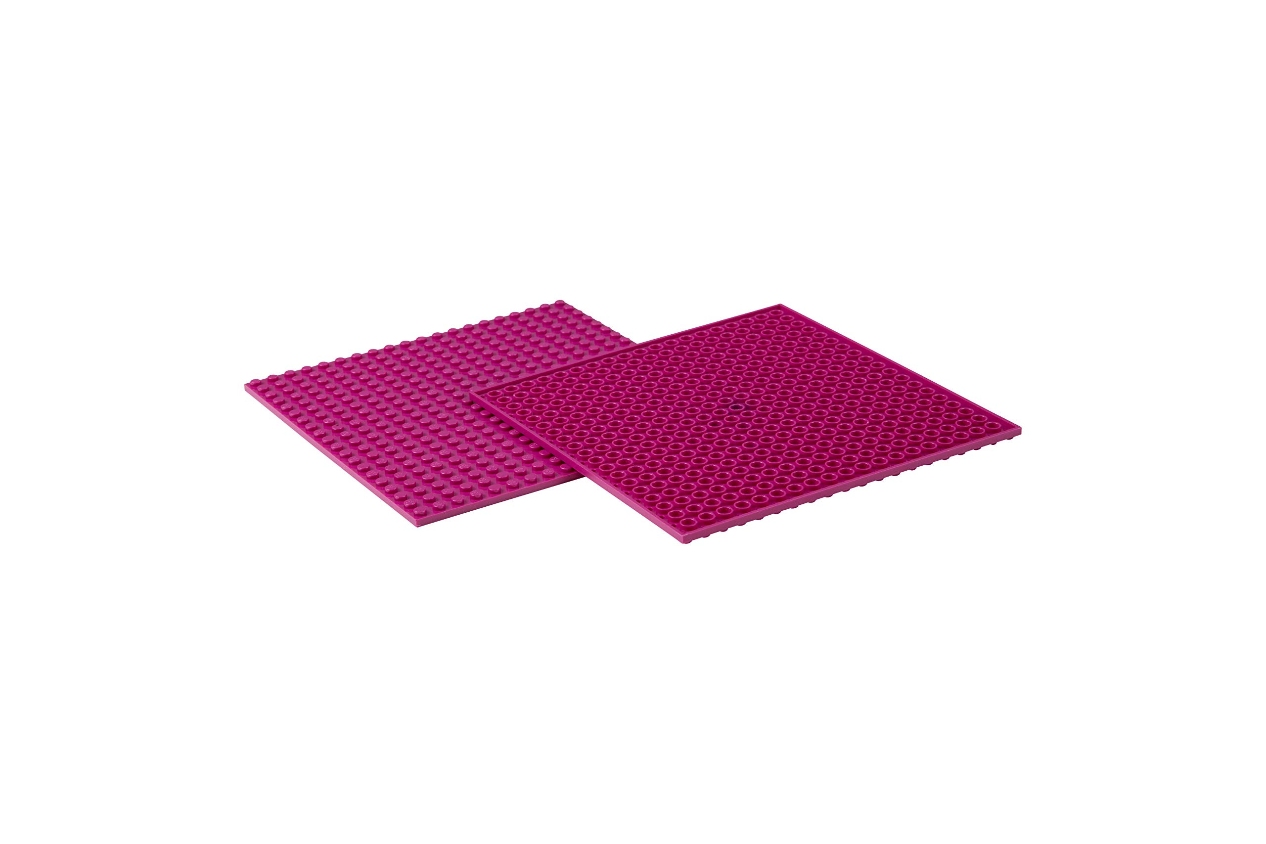 OPEN BRICKS – 4 Pannelli Base Blu 20x20 Borchie (16x16 Cm) – Costruisci Su Entrambi I Lati!