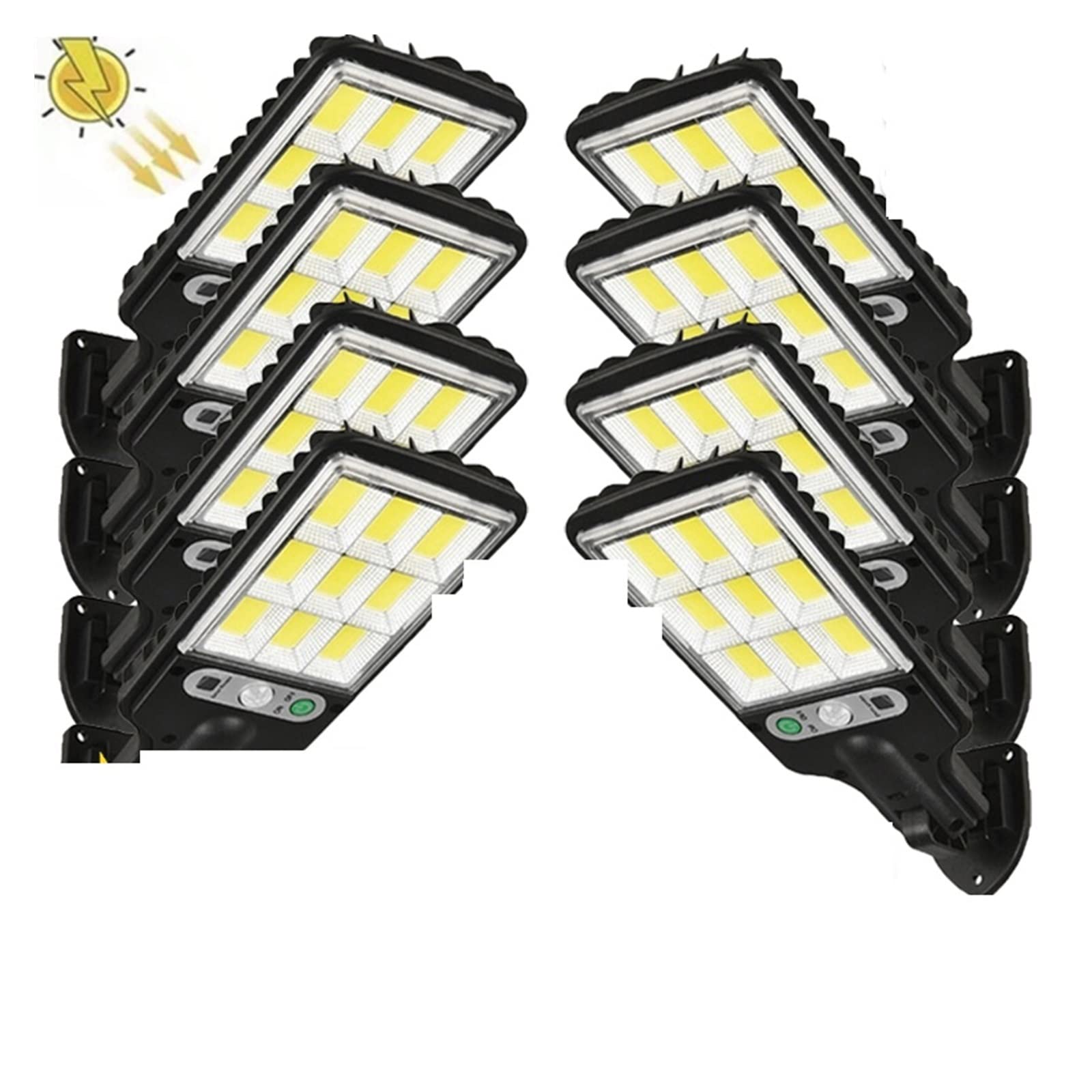 Solarne lampy uliczne na zewnątrz, Solar Street Lights Zewnętrzna lampa słoneczna z 3 trybami światła Wodoodporny czujnik ruchu Oświetlenie bezpieczeństwa do ogrodu Patio Path Yard do oświetlenia zewn