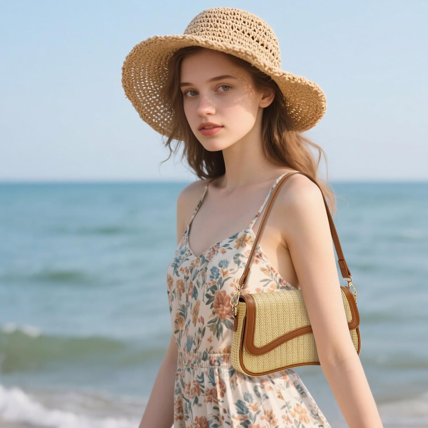 KKXIU Shoulder Bag for Women Small Clutch Purses Cute Hobo Handbag Trendy Underarm Bag - Image 3