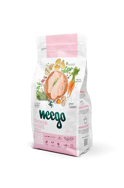 Weego Cat Food Chicken & Eggs 1,5Kg
