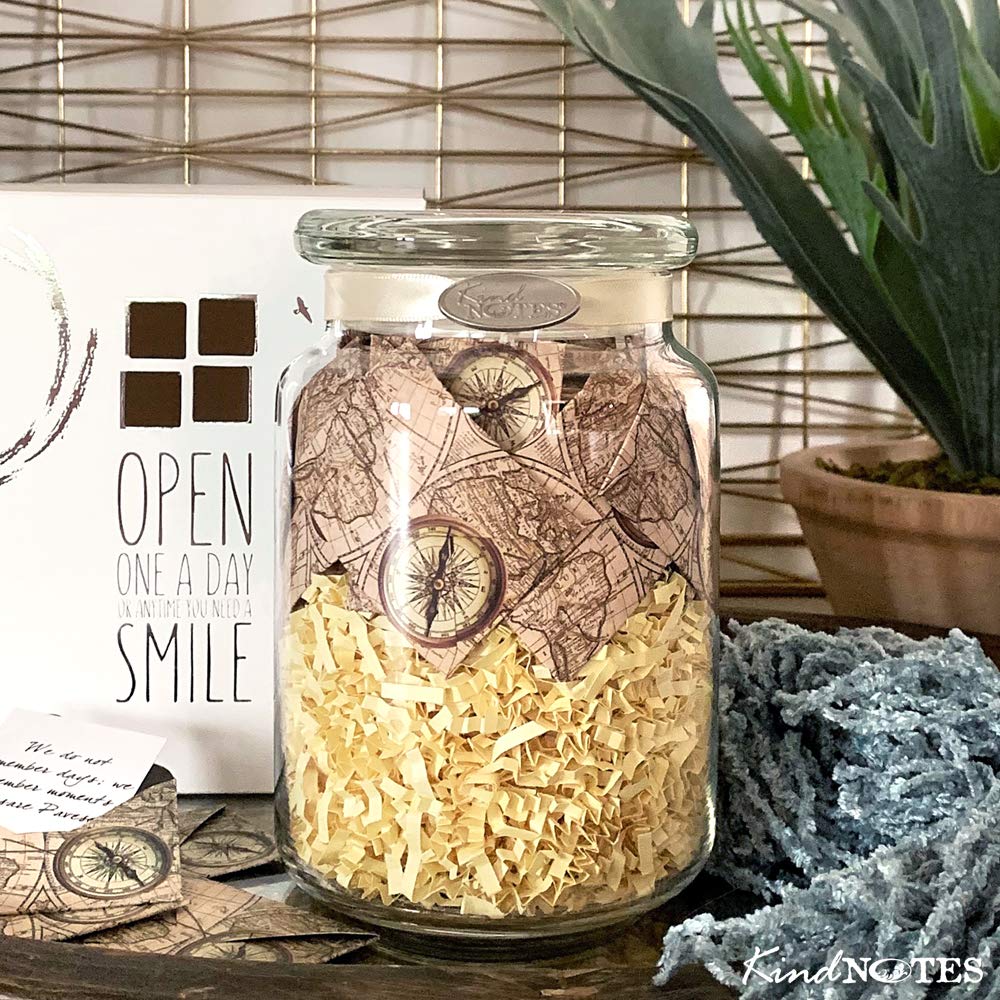 KindNotes Glas Andenken Geschenk Glas mit Mama Botschaften (vom Kind zur Mutter) – Zeitreise, elfenbeinfarben