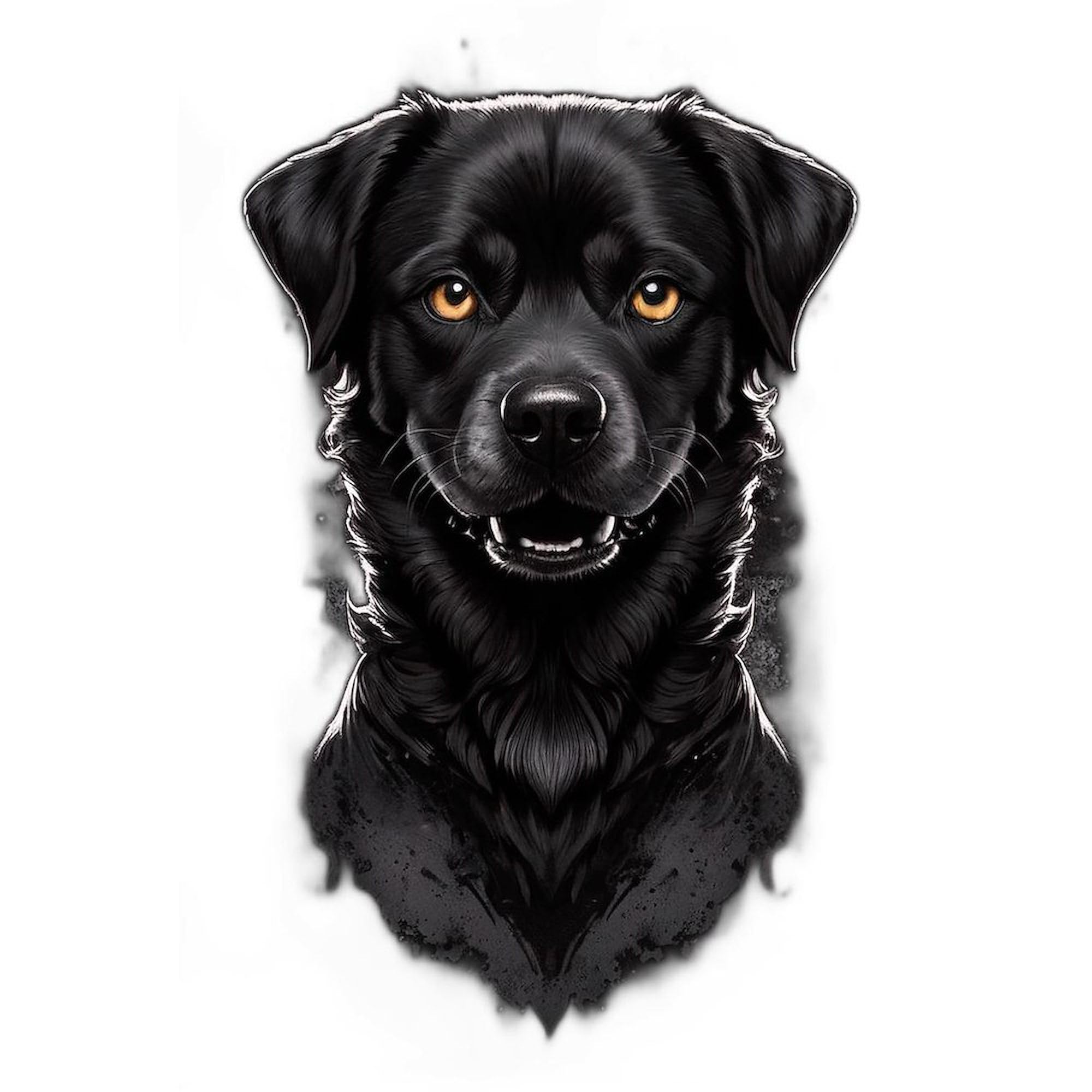CafePress Dark Black Dog 4