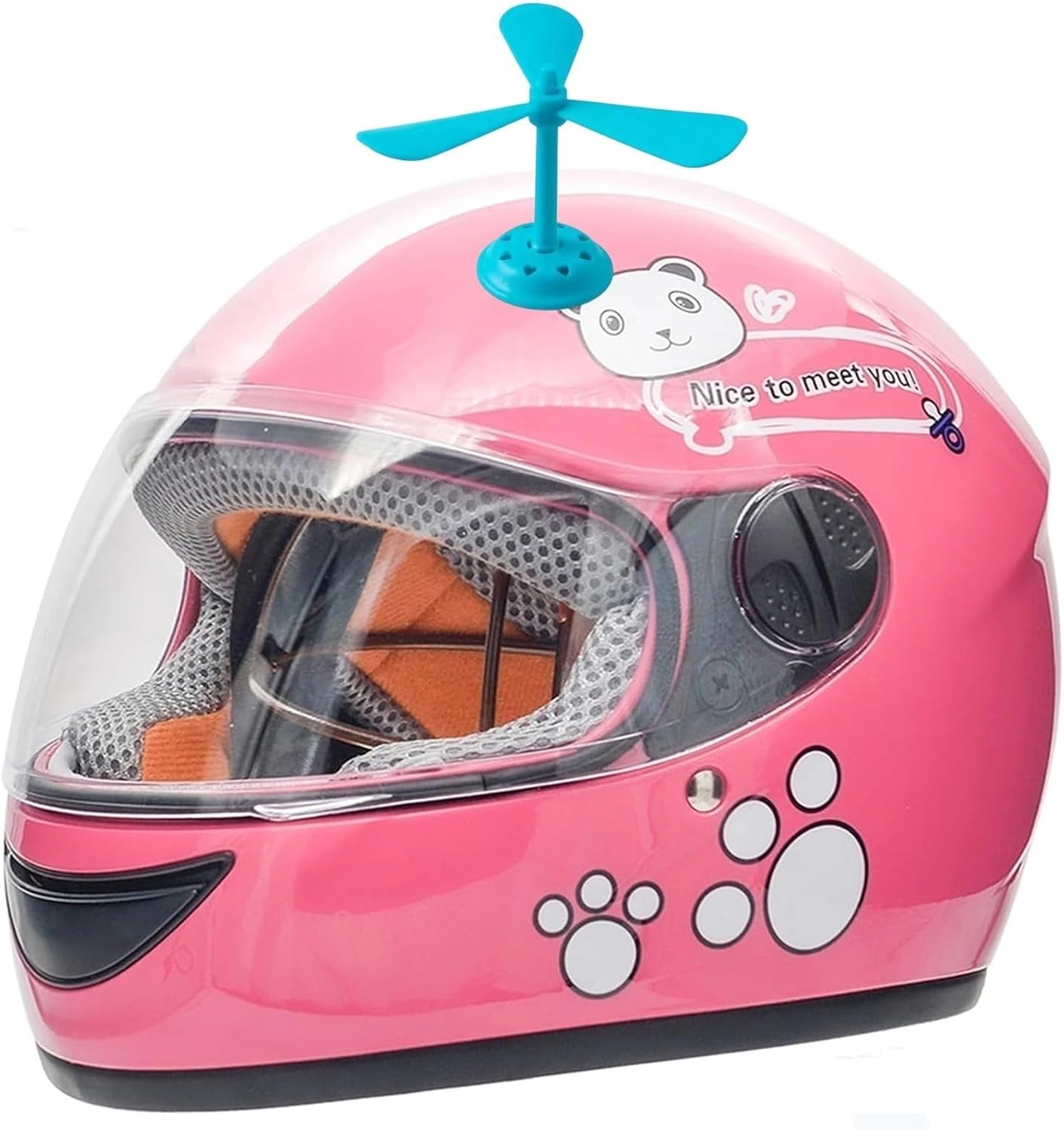 DOT Approved Retro Kids Full Face Motorcycle Helmet,Toddler Vintage Street Electric Scooter Dirt-Bike ATV Helmets,Cool Youth Child Go-Kart Moped Bicycle Helmet for 2-14 Years Old