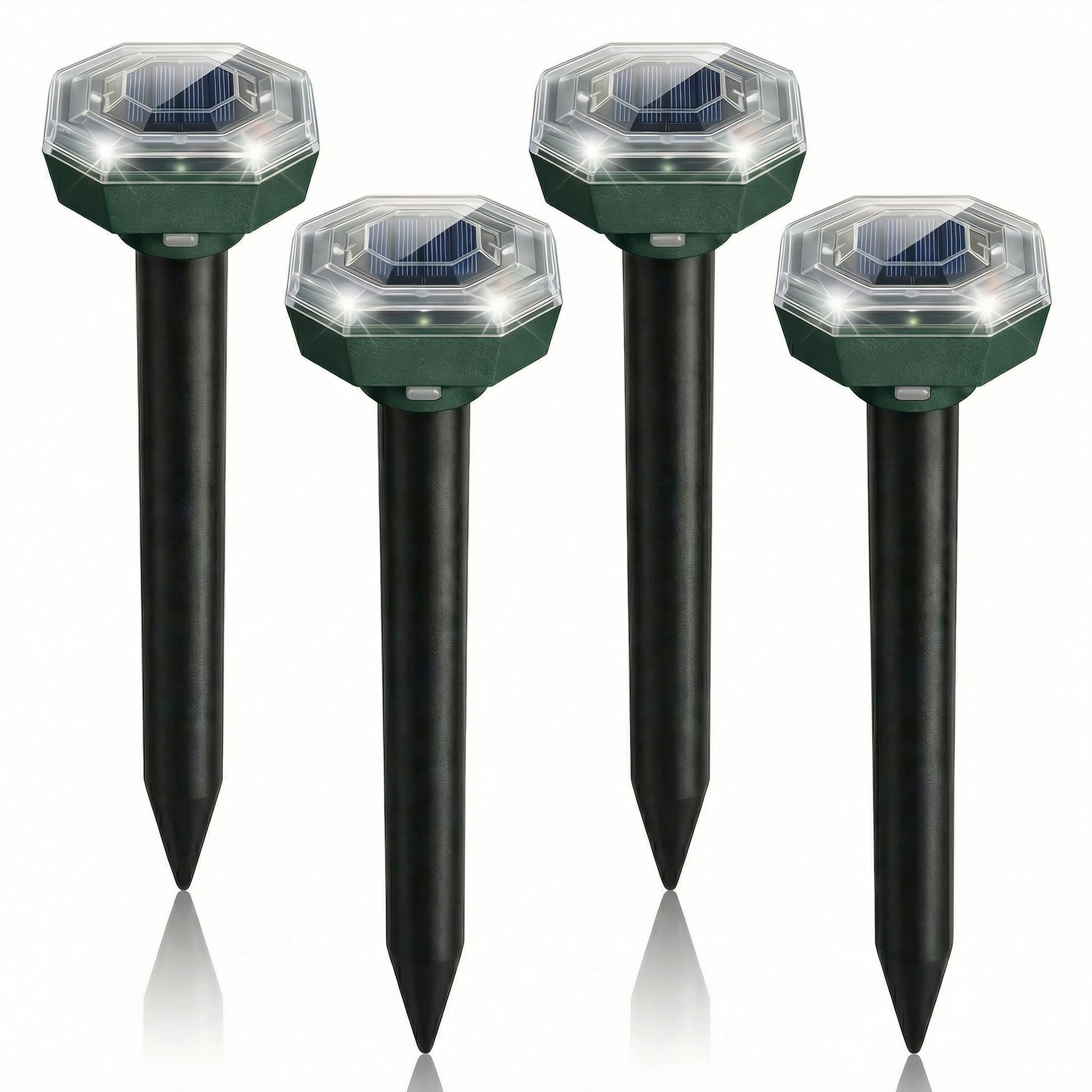 50% Off ZNZTO Solar Mole Repellent – 4 Pack Ultrasonic - Image 1