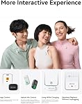Hollyland Lark A1 Mini Duo - Wireless Microphone for iPhone 15/16/17 & Android, Mini Mic, Noise Cancellation, 200m Range for Video Recording, Vlogging (Black, 2TX + USB-C RX)