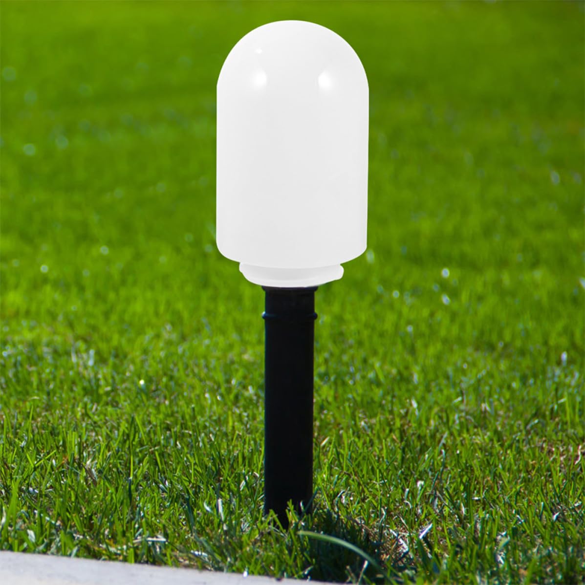 Paralume da Esterno per Lampione da Giardino in Plastica Bianco