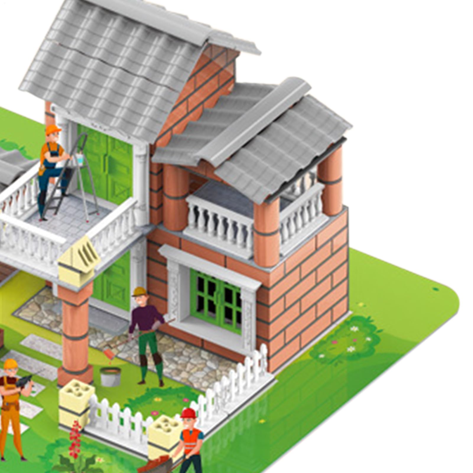 Kit Di Costruzione Modellino Casa Giocattolo Simulazione Architettura | Kit Costruzione Case In Miniatura Per Ragazzi Ragazze Adolescenti Studenti Decor Casa Libreria Comodino Dormitorio Salotto C