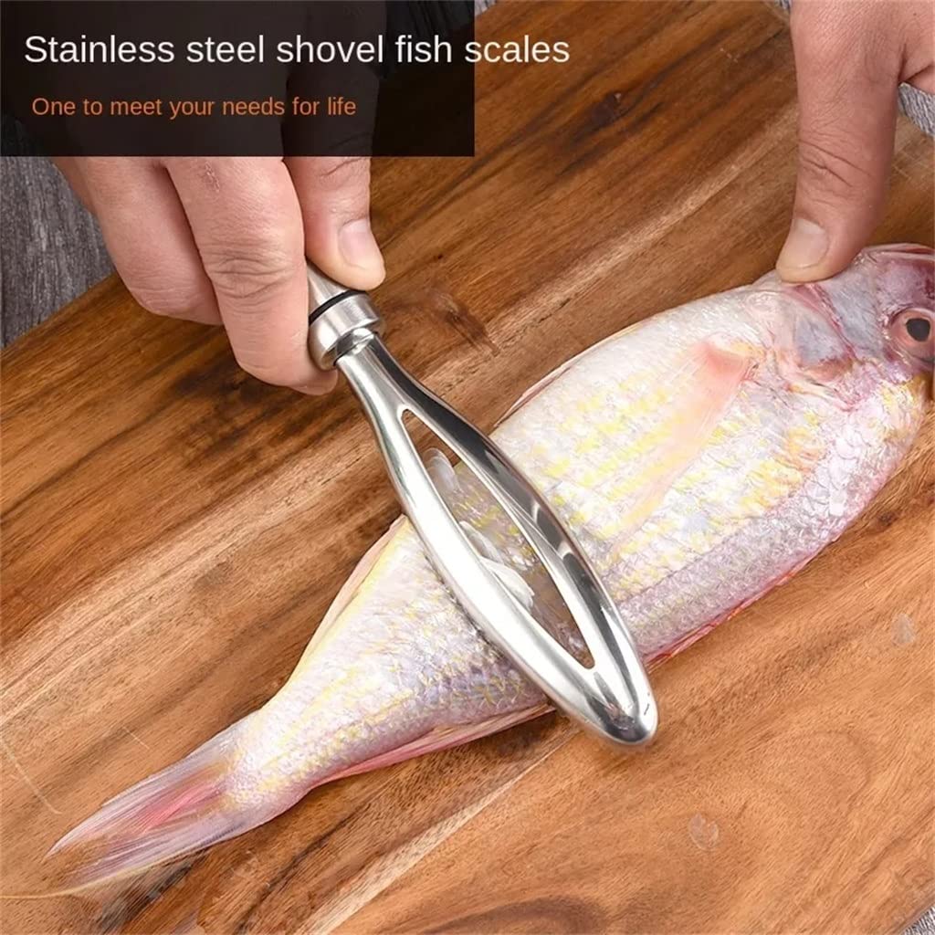JFDBGU Escamas de Pescado de Cocina, ralladores for raspar, eliminación rápida, pelador de Limpieza de Pescado, raspador, Pinzas for Huesos de Pescado, Herramienta