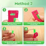 Automatic Needle Threader – 2026 Upgraded Quick-Loop Sewing Threader Tool for Hand & Machine Needles, Easy Self-Threading Device for Seniors and Beginners, Perfect for Embroidery, Cross-Stitch, DIY Crafts (Durable Plastic) (3)