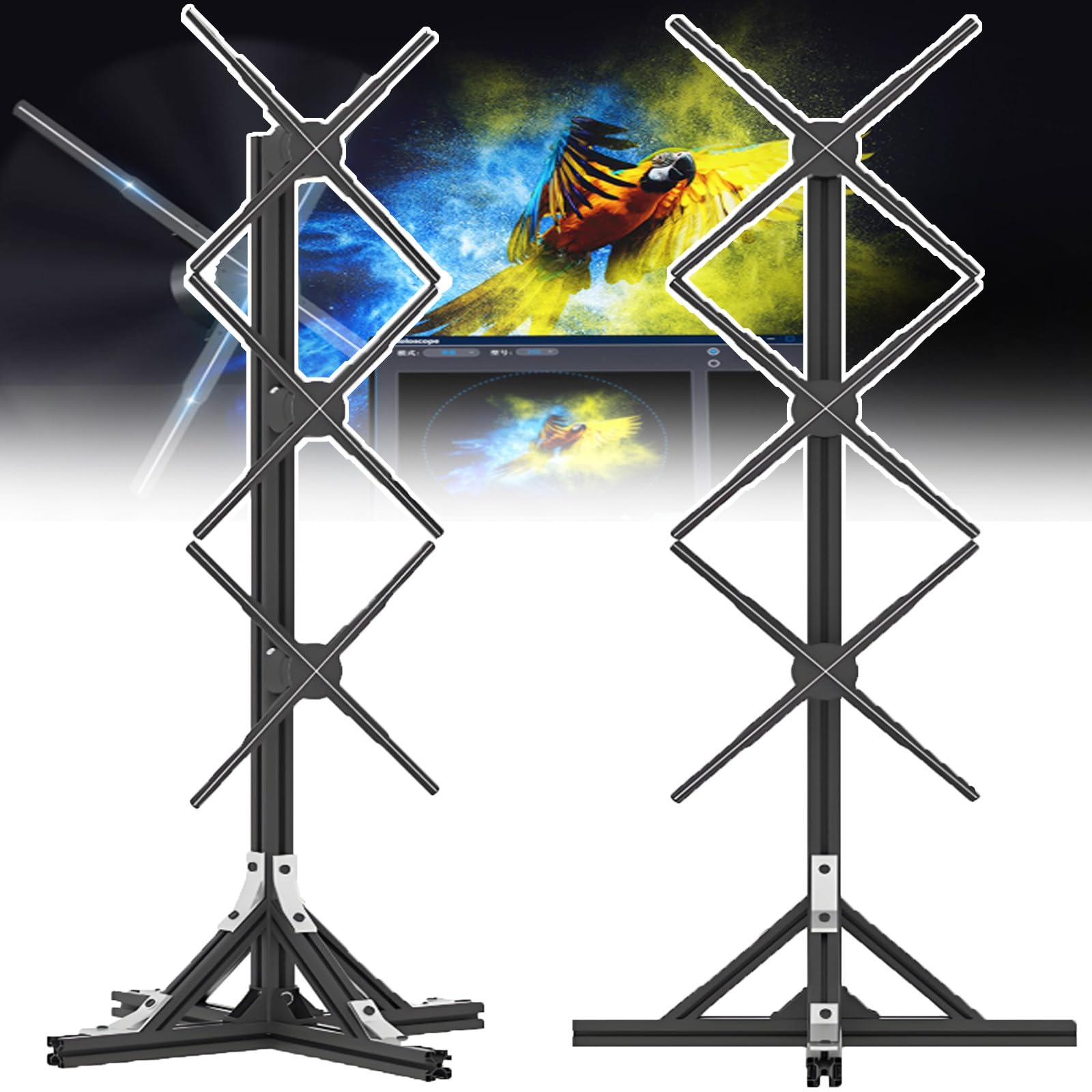 Komercyjny Wentylator Holograficzny 3d - Projektor Holograficzny 3d, Maszyna Reklamowa Z Diodami Led O Wysokiej Jasności - Wentylatory Z Interaktywnym Wyświetlaczem Holograficznym